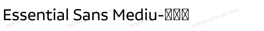 Essential Sans Mediu字体转换